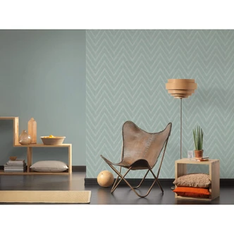 Green diamond pattern unit wallpaper in Scandinavian design non-woven wallpaper Hygge Green diamond pattern unit wallpaper in Scandinavian design non-woven wallpaper Hygge