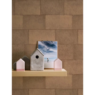 Livingwalls Titanium 3 - Stenen look Vliesbehang  