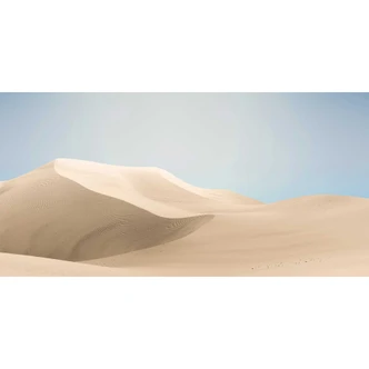 Woestijnduinen behang in zachte beige tinten - rustig vliesbehang voor ontspanningsruimtes 