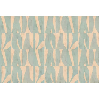 Abstract photo wallpaper in aqua and beige - modern pattern non-woven wallpaper 