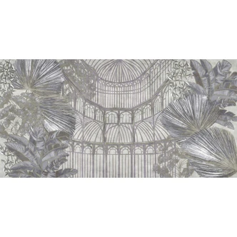 Fototapet för orangeriarkitektur - tropiskt växtmotiv i ett växthus 