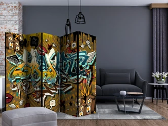 Kamerscherm - Graffiti - Dat is cool , 5-delig - 225x172 cm 