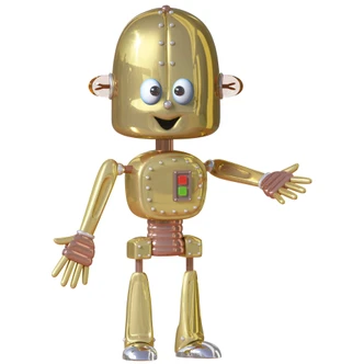 Muursticker Michel Agullo - Robot Phil 