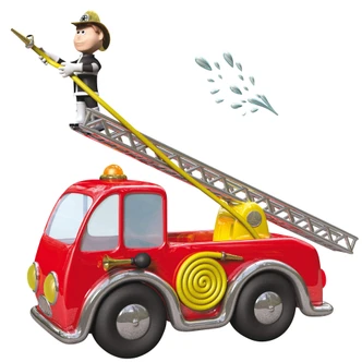 Wallsticker - Michel Agullo - Brandmand i aktion 