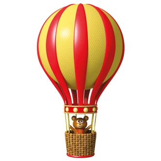 Wallsticker - Michel Agullo - Bamse på verdensrejse 