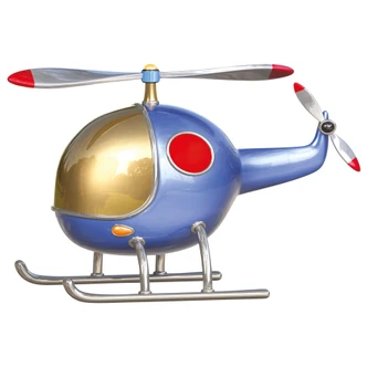 Wallsticker - Michel Agullo - Helikopter Blå 