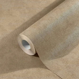 Vliestapete in moderner, feiner Struktur beige Uni 