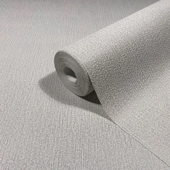 Vliestapete in grau, beige Struktur Uni Modern  