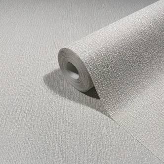 Non-woven tapet i beige strukturerad slät modern  