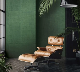 Woven effect tile wallpaper, green texture 3.40 x 2.12 m 