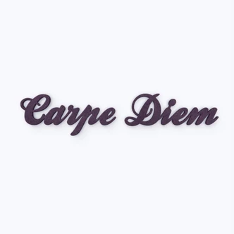 MDF Letters - Carpe Diem 