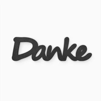 MDF-Holzbuchstaben Danke 