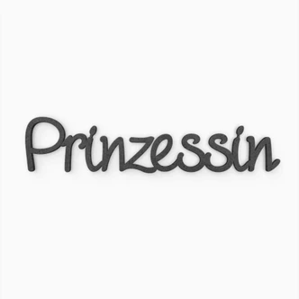 MDF-Holzbuchstaben Prinzessin 