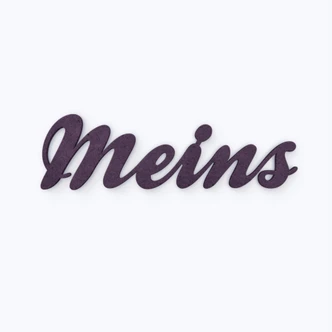 MDF-Holzbuchstaben Meins 