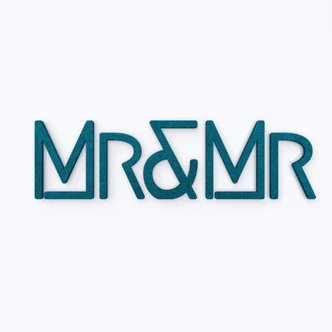 MDF-Letters Mr&Mr Modern 