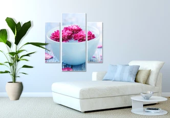 Wandbild Wellness Ambiente (3-teilig) 
