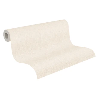 Vliestapete Strukturtapete Creme Metallic Uni Tapete glänzend struktur modern schlicht Flur 