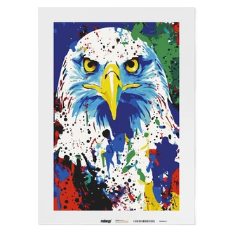 Malen nach Zahlen Leinwandbild - Adler Achim  