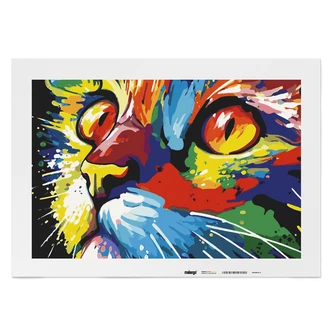 Malen nach Zahlen Leinwandbild - Katze Kati  