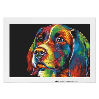 Malen nach Zahlen Leinwandbild - Hund Hannibal Malen nach Zahlen Leinwandbild - Hund Hannibal