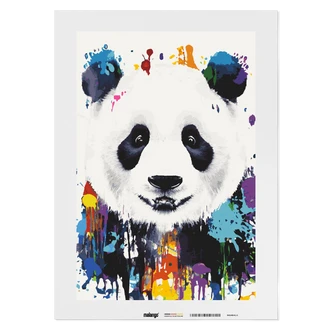 Malen nach Zahlen Leinwandbild - Panda Paul Malen nach Zahlen Leinwandbild - Panda Paul