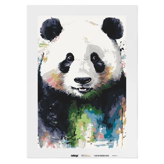 Malen nach Zahlen Leinwandbild - Panda Paula Malen nach Zahlen Leinwandbild - Panda Paula