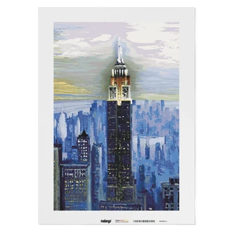 Malen nach Zahlen Leinwandbild - New York Empire State Building  