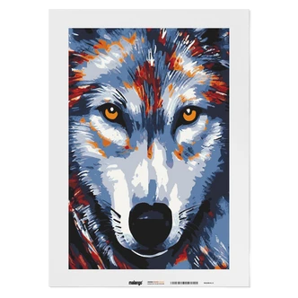 Malen nach Zahlen Leinwandbild - Wolf Whitney Malen nach Zahlen Leinwandbild - Wolf Whitney