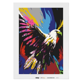Malen nach Zahlen Leinwandbild - Adler Ares  
