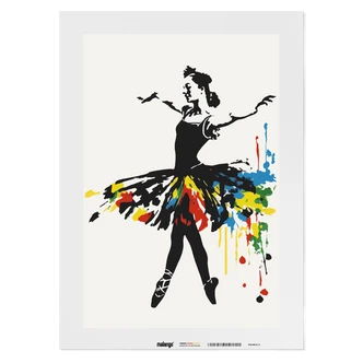 Malen nach Zahlen Leinwandbild - Ballerina Brooke  