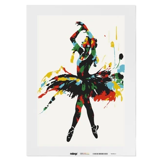 Malen nach Zahlen Leinwandbild - Ballerina Bryanna  