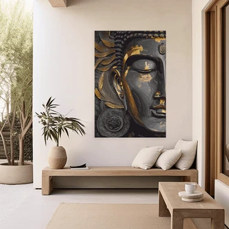 Malen nach Zahlen Leinwandbild - Buddha Bing  