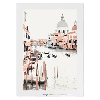 Malen nach Zahlen Leinwandbild - Canale Grande in Venedig  