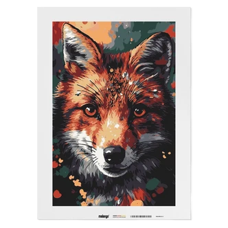 Malen nach Zahlen Leinwandbild - Fuchs Fiona  