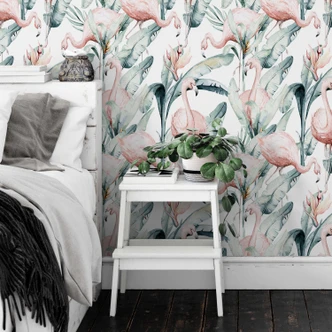 Mustertapete Kvilis - Tropical Flamingo 