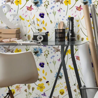 Carta da parati a motivi UN Designs - Fiori secchi 