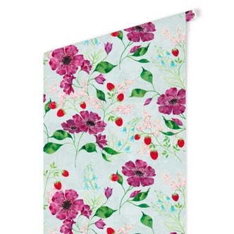 Mustertapete Blanz - Blütenromantik 