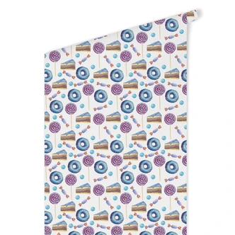 Mustertapete Die süße Welt der Naschereien 02 