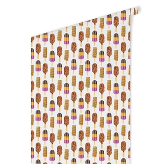 Mustertapete Eis am Stiel 