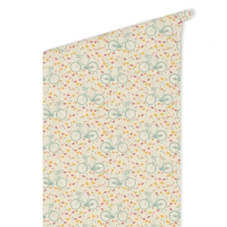 Patroonbehang Fietstocht 