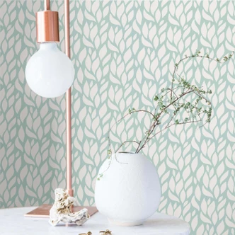 Mustertapete Floralis - mint 