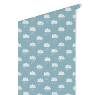 Patterned Wallpaper Friendly Rain 