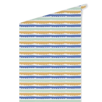 Patroonbehang - slinger blauw Patroonbehang - slinger blauw