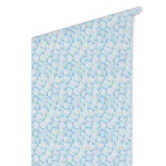 Mustertapete - Grafische Wellen - blau 