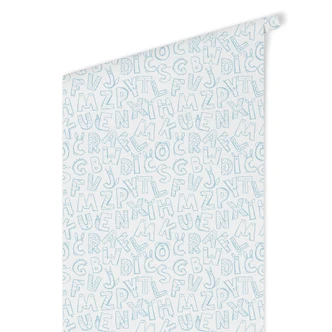 Carta da parati a motivi - Alfabeto 