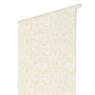 Carta da parati a motivi - Alfabeto 
