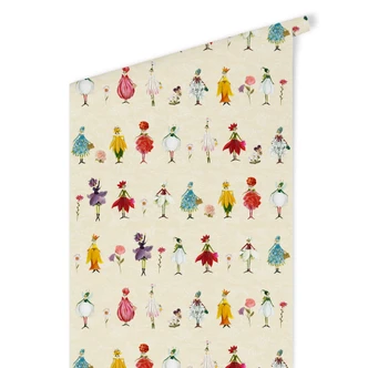 Mustertapete Leffler - Blütenelfen 