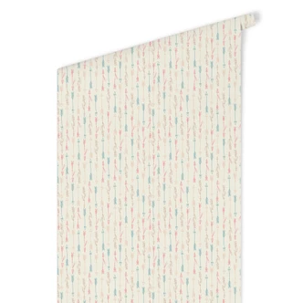 Patroonbehang Pijl en Boog Roze en Blauw Patroonbehang Pijl en Boog Roze en Blauw