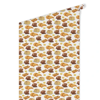 Mustertapete Süße Backwaren 