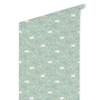 Patterned Wallpaper Sunny Rain 